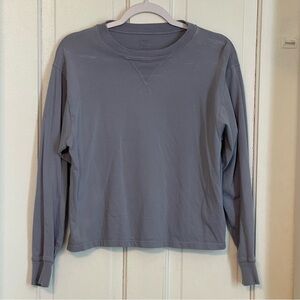 John Galt Long sleeve knit Blue Top Women’s OS (Fits like a Small) Made in USA